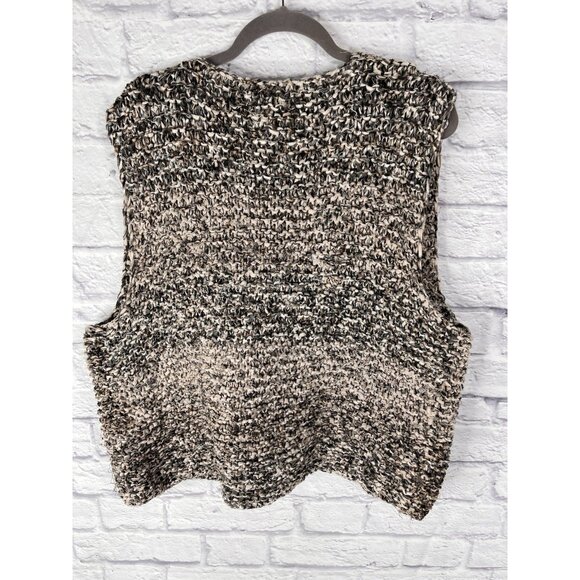 SUSAN BRISTOL Women's Black Summer Staples Mixed Weave Vest NWT S/M - Picture 6 of 6